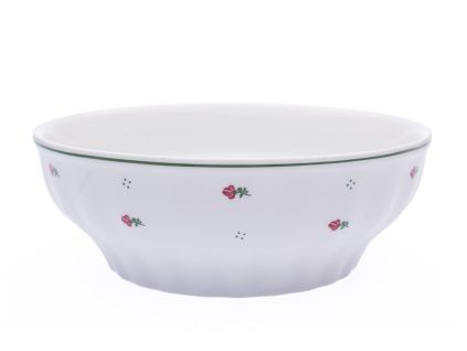 Mísa válcová, porcelán, růžové kytičky, 26 cm, G. Benedikt
