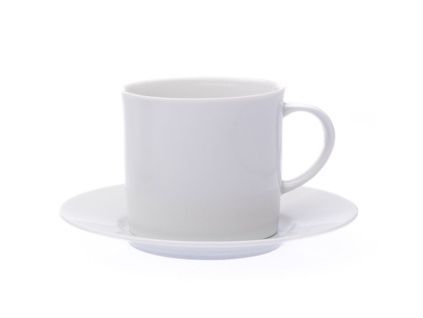 Šálek s podšálkem, 230 ml, Ella, bílý, porcelán Thun