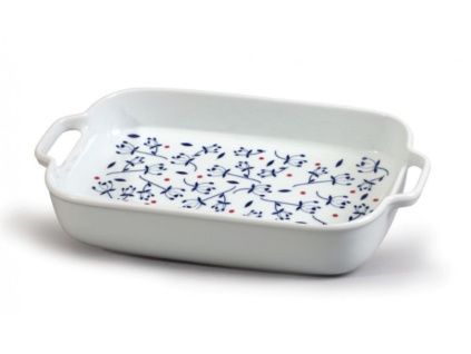 Mísa zapékací s uchy střední, chmýří, český porcelán, 34,5 cm, Thun