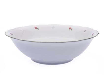 Mísa salátová, růžové kytičky, 26 cm, porcelán, G. Benedikt