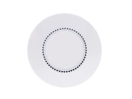 Lea, talíř dezertní, 19 cm,  český porcelán, modré kamínky, Thun