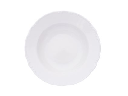 Talíř hluboký, bílý, 23 cm, český porcelán, Constance, Thun