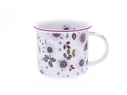 Hrnek Tina, 250 ml, Ladovské kytky, porcelán Dubí