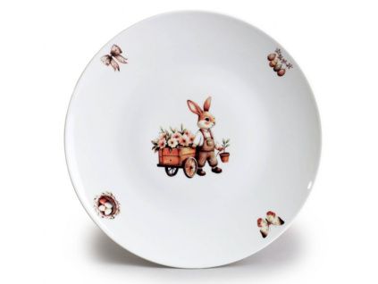 Talíř mělký, 26 cm, malované Velikonoce, porcelán Thun