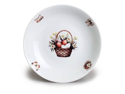 Talíř hluboký, 22 cm, malované Velikonoce, porcelán Thun