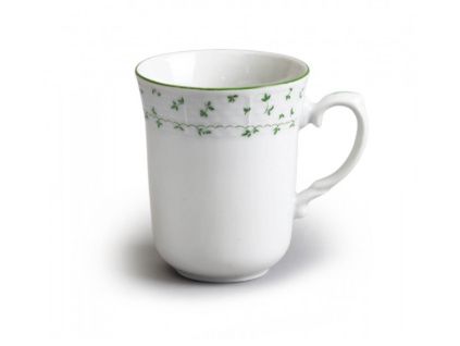 Natálie, hrnek, 285 ml, zelené lístky, porcelán Thun