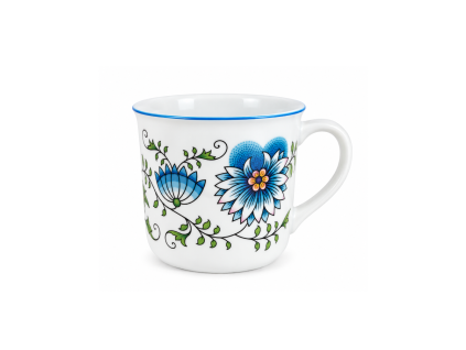 Hrnek Vařák, 0,65 l, barevný cibulák, Český porcelán