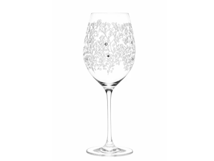 Sklenice na víno, Celebration, 470 ml, Flora, Crystal Elements, 4 ks