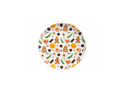 Talíř dezertní, Vánoce, 20 cm, Optimo, porcelán G. Benedikt