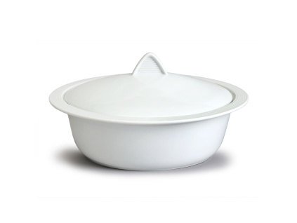 Porcelánová mísa zapékací s víkem, český porcelán, 2 l, Thun