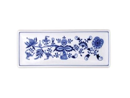 Miska na rybu 27,5 x 10,4 cm, cibulák, Český porcelán