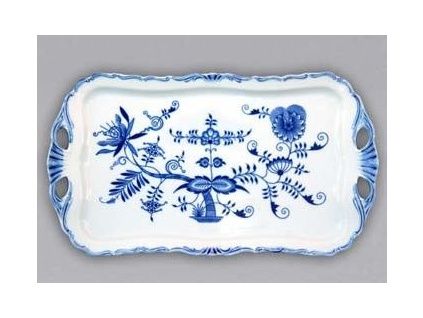 Podnos Aida obdélníkový  45 x 25 cm, cibulák, Český porcelán