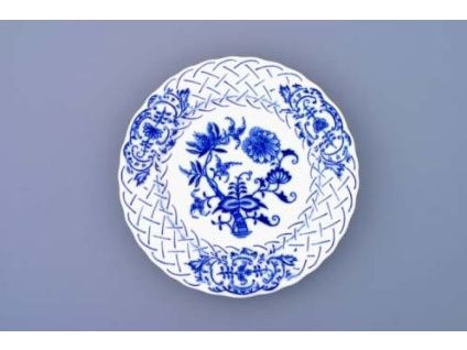 Talíř reliéfní  15 cm, cibulák, Český porcelán