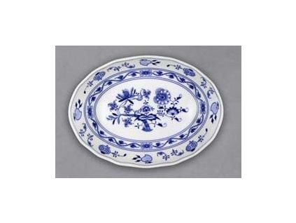 Mísa salátová oválná, 27,8 cm x 20,3 cm, cibulák, Český porcelán