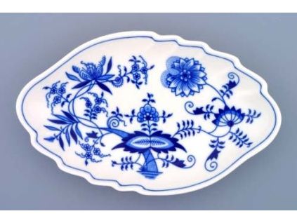 Mísa dvojlist, 24 cm, cibulák, Český porcelán