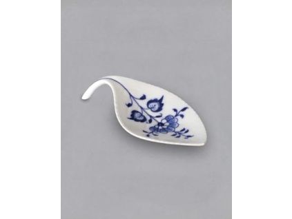 Miska na odkládání čajového sáčku / lísteček, 12,4 x 5,8 cm, cibulák, Český porcelán
