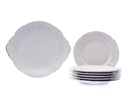 Bernadotte, koláčová souprava, mráz, porcelán Thun