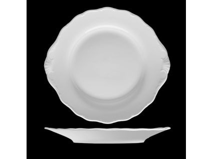 Talíř koláčový 27 cm, bílý porcelán, Verona, G. Benedikt