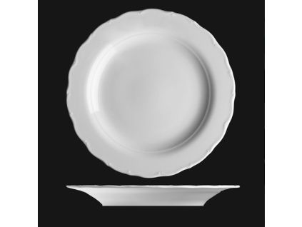 Talíř mělký 31 cm, bílý porcelán, Verona, G. Benedikt