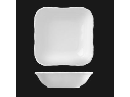 Mísa čtyřhranná 24 cm, bílý porcelán, Verona, G. Benedikt