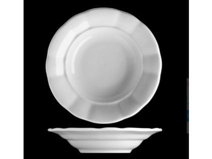 Talíř hluboký 24 cm, český porcelán, Benedikt, G. Benedikt