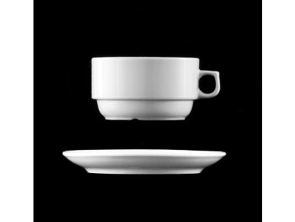 Šálek 320 ml, bílý porcelán, Praha, G. Benedikt