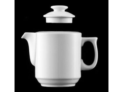 Konvice kávová 1,2 l, bílý porcelán, Praha, G. Benedikt