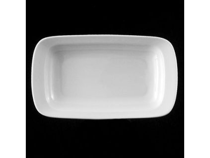 Mísa přílohová 22x13 cm, bílý porcelán, Praha, G. Benedikt