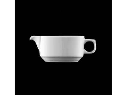 Omáčník 100 ml, bílý porcelán, Praha, G. Benedikt