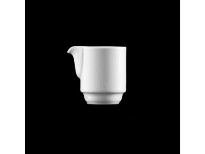 Mlékovka 40 ml, bílý porcelán, Praha, G. Benedikt
