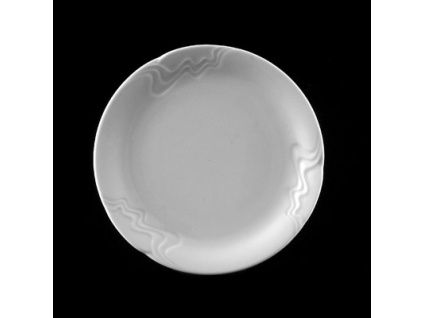 Talíř dezertní 17 cm, bílý porcelán, Melodie, G. Benedikt