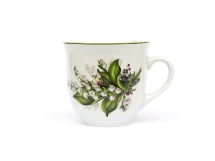 Hrnek Mirek, konvalinka, 0,4 l, Český porcelán Dubí