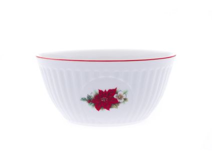 Miska na musli, 14 cm, Český porcelán Dubí, Poinsettia