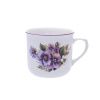 Vařák, porcelánový hrnek 0,65 l, macešky, Český porcelán