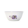 Miska na musli, 14 cm, Český porcelán Dubí, fialky
