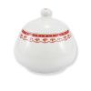 Cukřenka, 0,30 l, HyggeLine, červená, Leander, český porcelán