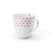 Porcelánový hrnek, 320 ml, český porcelán, Leander, BeFree, červená