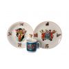 Čtyřlístek, dětská porcelánová souprava (modrá), Thun