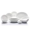Jídelní souprava, bílá, český porcelán, Natálie, Thun, 25 d.