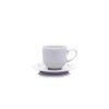 Šálek a podšálek na kávu, český porcelán, 165 ml, Opal, bílý, Thun