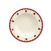 Hluboký talíř s vánočními motivy, 22 cm, slonová kost, porcelán Thun