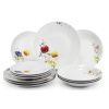 Talířová sada, český porcelán, Palouček, Leander, 12 d.