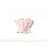 Stojánek na ubrousky 8,5 cm, růžový porcelán, kytičky, Leander