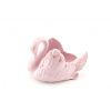 2158 1 labut velka ruzovy porcelan kyticky leander
