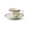 Šálek s podšálkem, vánoční porcelán, perníčky, 0,20 l, Leander