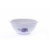 Miska hladká na polévku, 16 cm, fialky, porcelán Dubí
