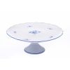 Talíř dortový na noze, 31 cm, pomněnky, Český porcelán