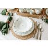 Sada talířů 1. republika s růžovými kytičkami, český porcelán ..