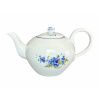 Konvice čajová se sítkem, český porcelán, 0,95 l, pomněnky, Český porcelán