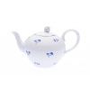 Konvice čajová se sítkem, 0,95 l, modrá házenka, Český porcelán